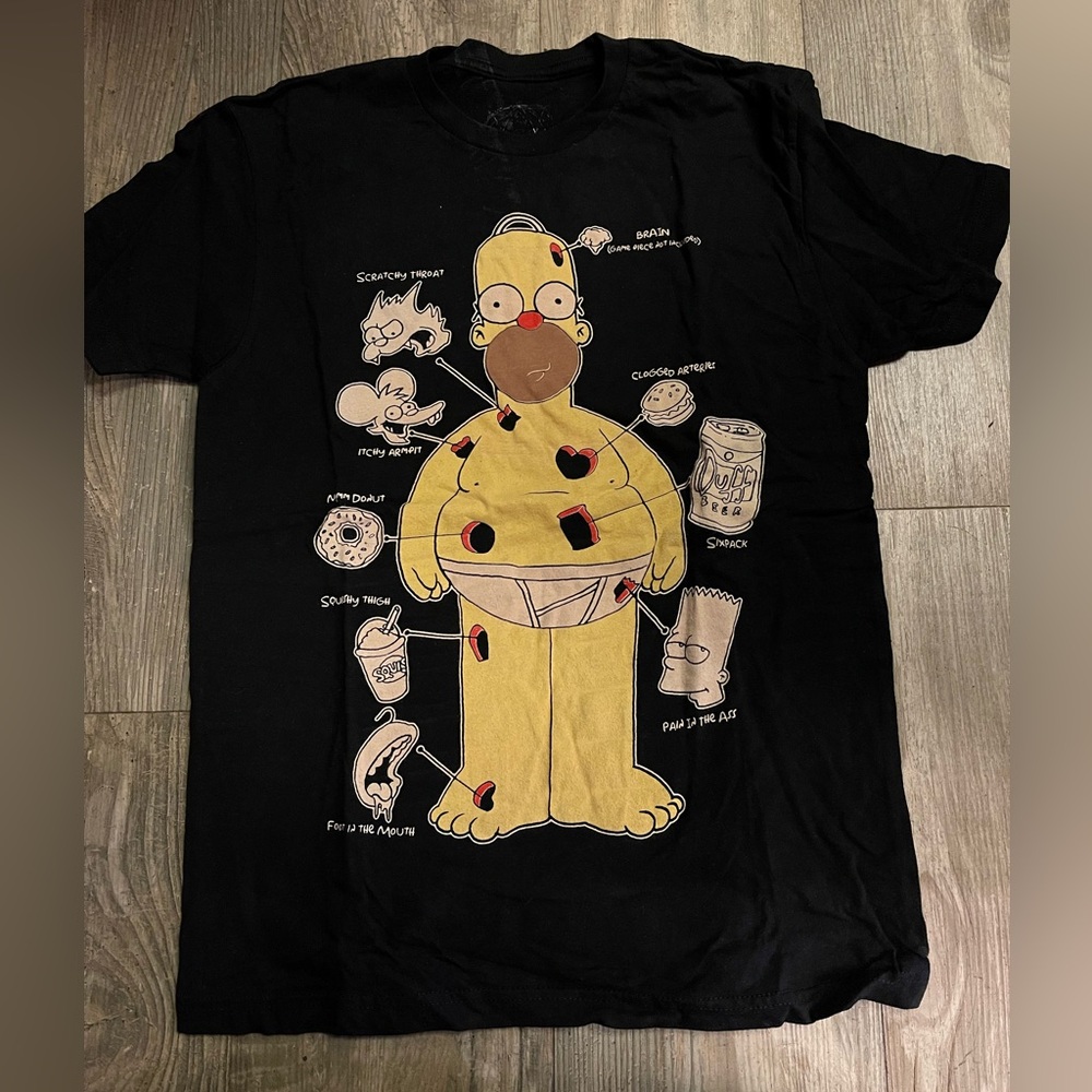 Simpsons x Operation. Handmade custom designed T shirt